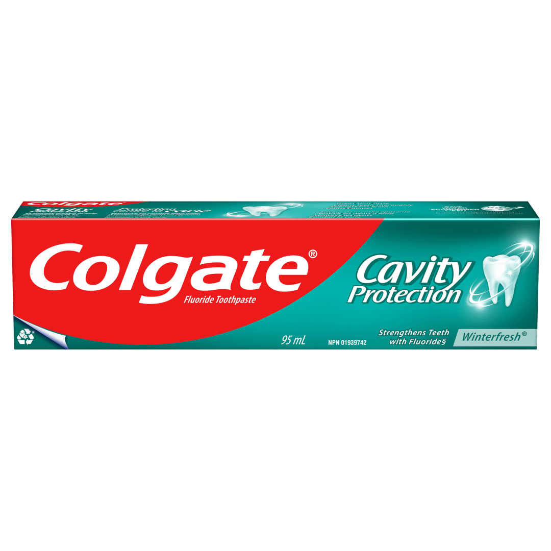 Colgate Cavity Protection Fluoride Toothpaste, Winterfresh, 95 mL