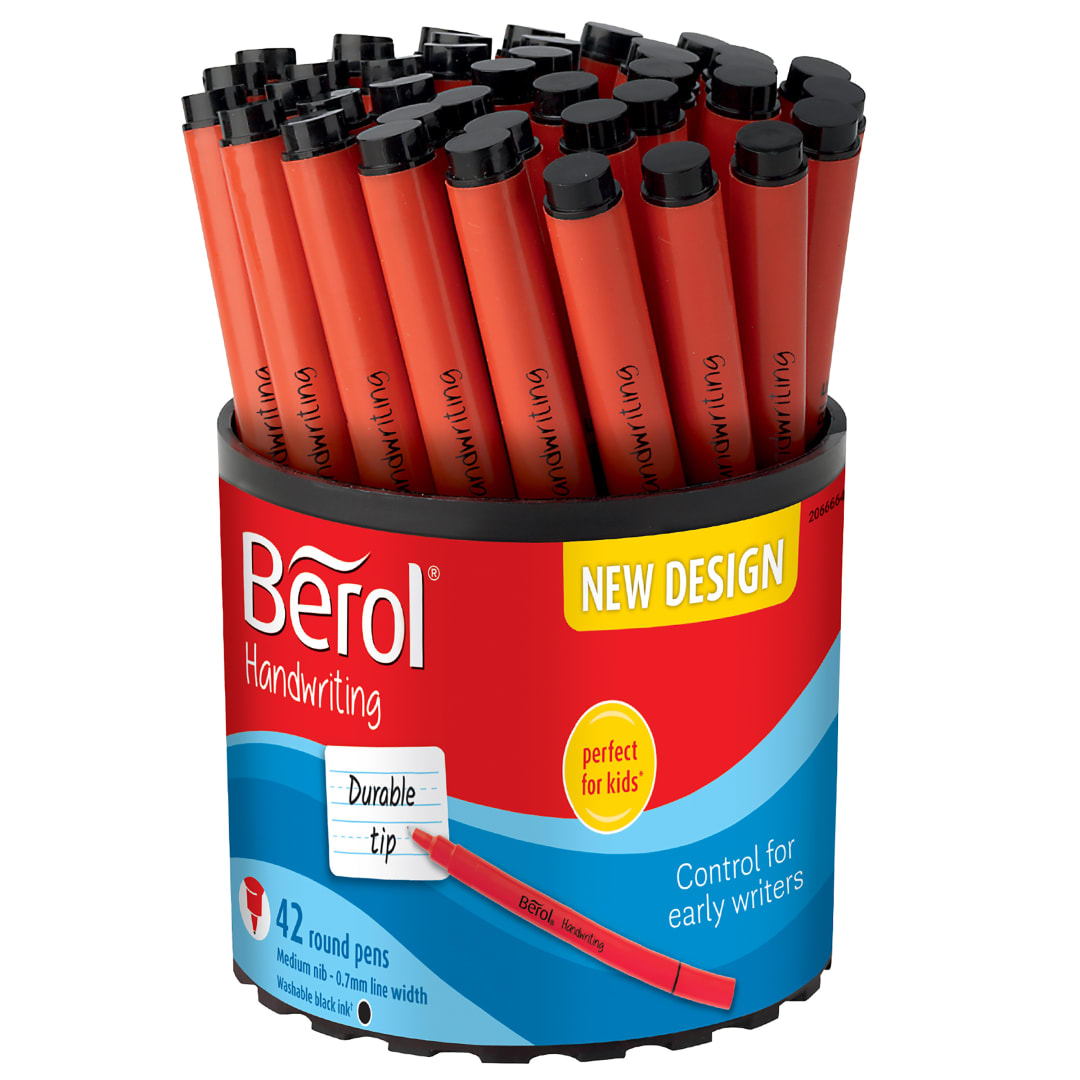 BE HW PEN RED STICK BLK TUB42