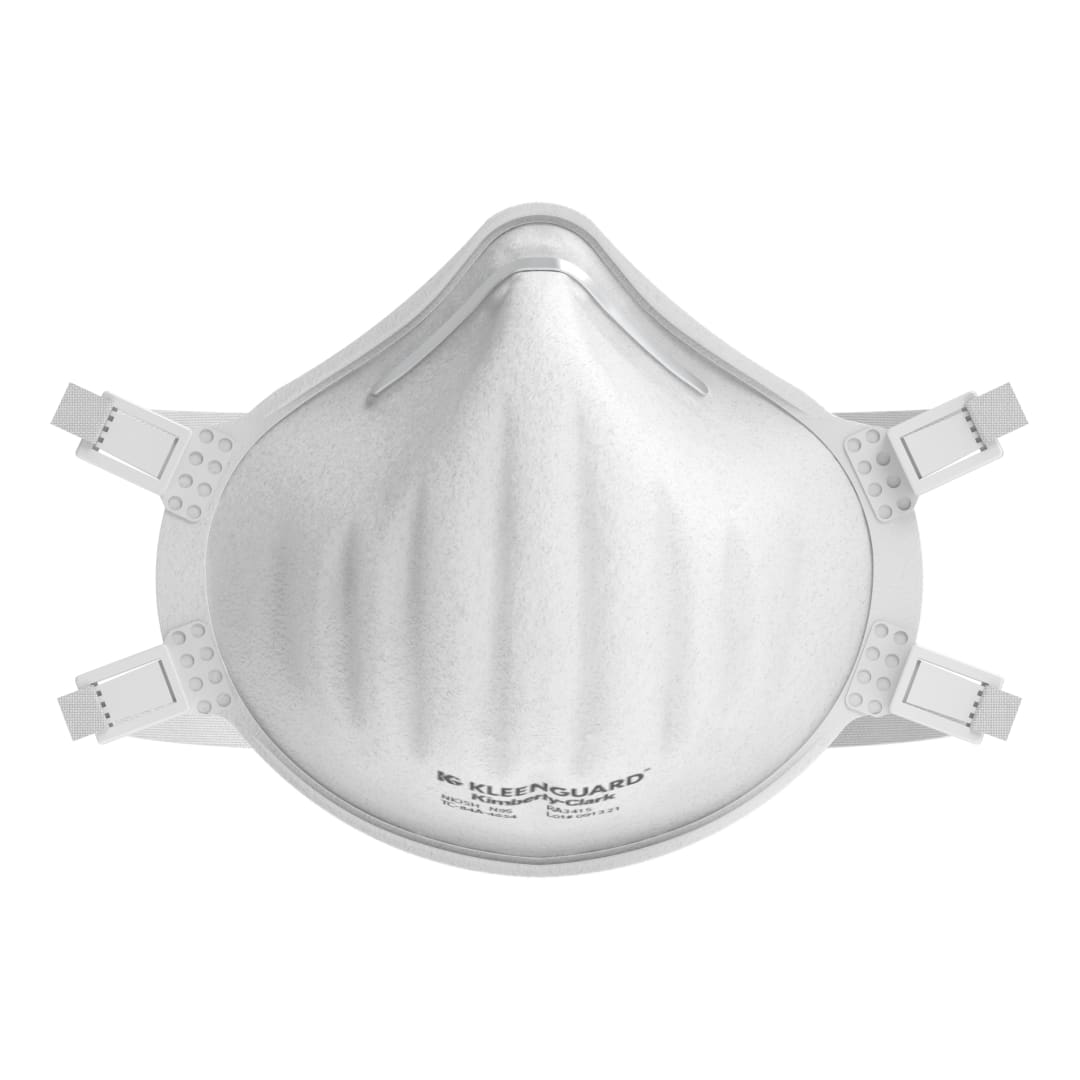 KleenGuard™ 3400 Series Particulate Respirator: Molded Cup Style, NIOSH-Approved, Regular Size