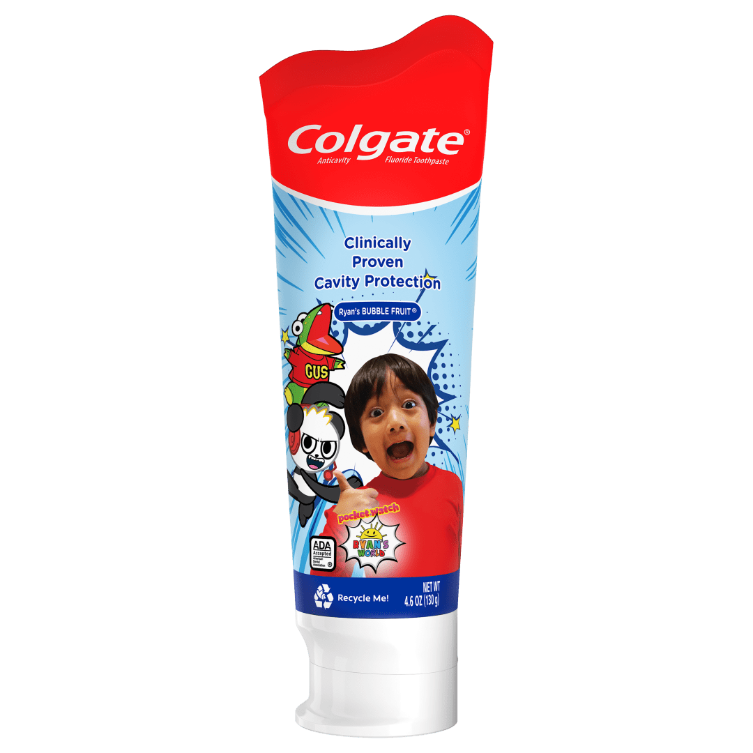 Colgate Kids Toothpaste with Fluoride, Ryan's World, 4.6 ounces (1 Count)