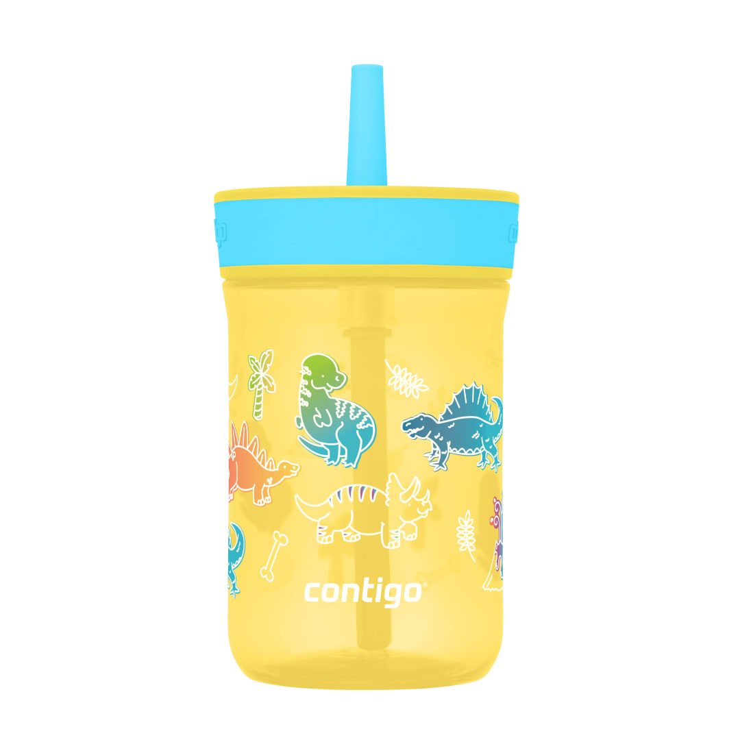 Contigo® Kids’ Leighton Straw Tumbler with Spill-Proof Leak-Proof Lid, 14oz.