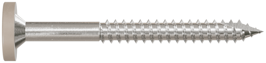 Simpson Strong-Tie T08175FS75GR01 Fascia Board Screw — #8 x 1-3/4 in. T-20 6-Lobe Pancake Head Type 316, Gray 01 (75-Qty) (Pack of 5)