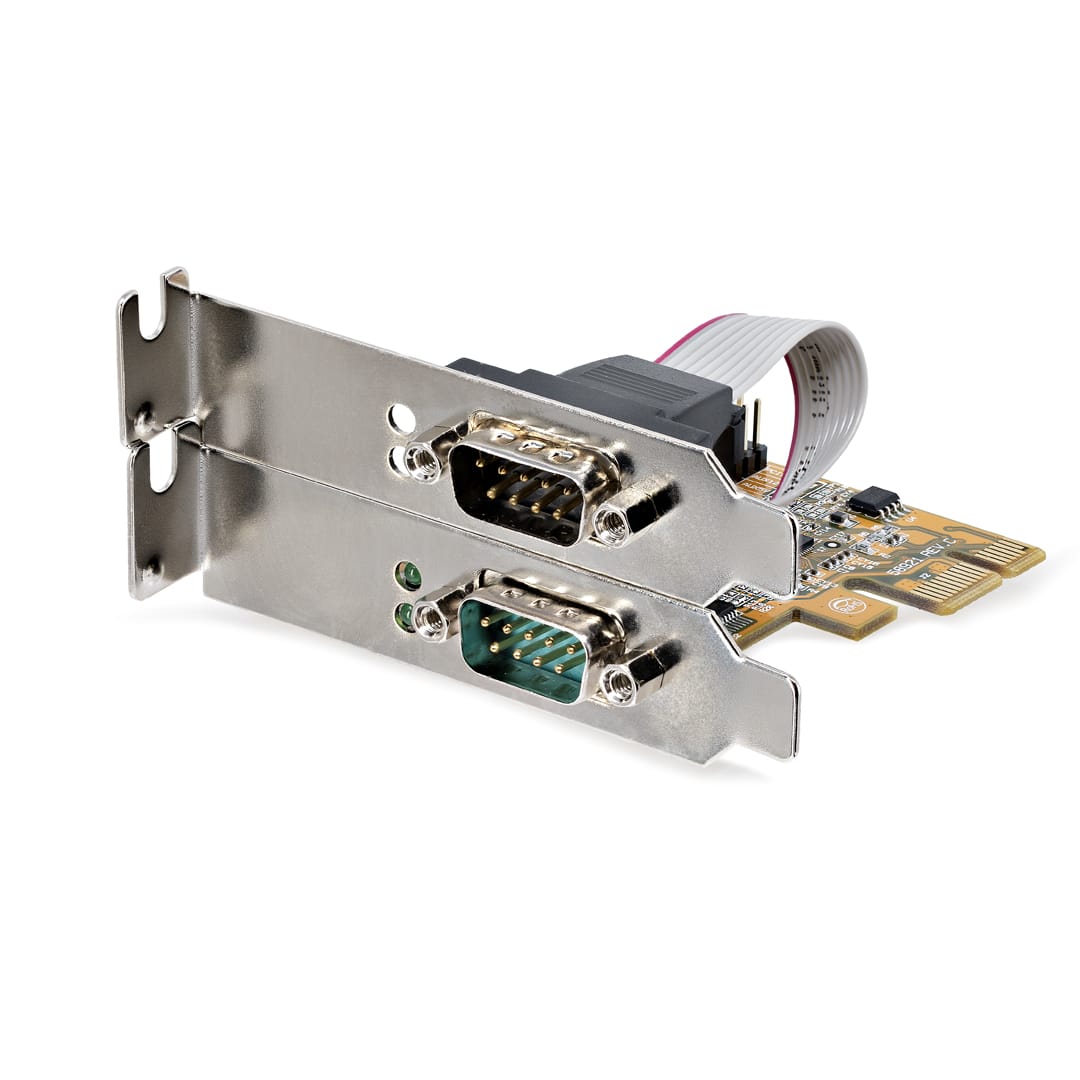 2 Port PCI Express RS232 Serial Card Low Profile