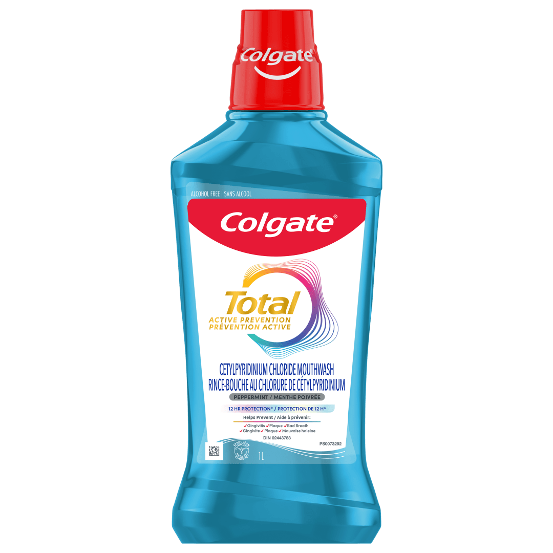 Rince-bouche Colgate Total 12HR Pro-Shield Explosion de menthe poivrée, 1 L