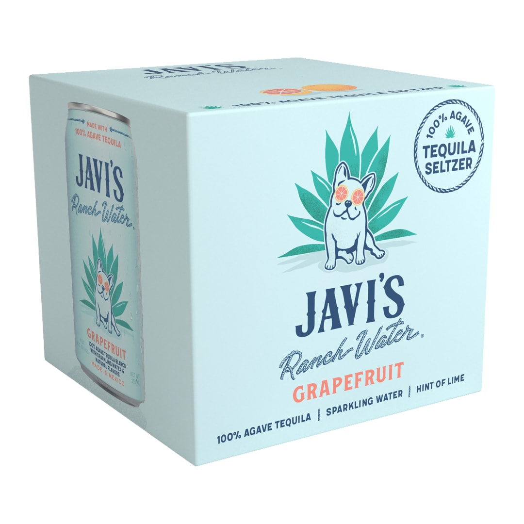 JAVI'S Ranch Water Grapefruit Tequila Seltzer 355ml 4 Cans