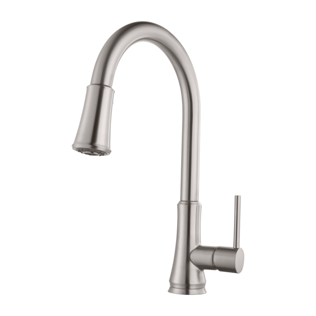 Classic 1-Handle Pull-Down Kitchen Faucet in Stainless Steel