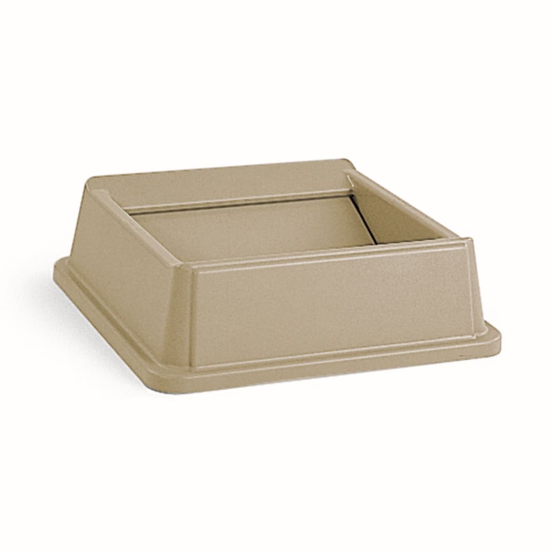 Untouchable® 35 Gal Square Swing Lid Beige