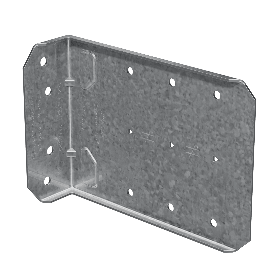 Simpson Strong-Tie FCB45.5-R25 FCB 5-1/2-in. Bypass Framing Fixed-Clip Connector (25-Qty) (Pack of 144)