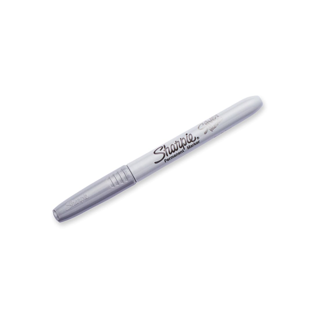 Sharpie® Metallic Permanent Markers, Fine Point, Silver, 1 Count