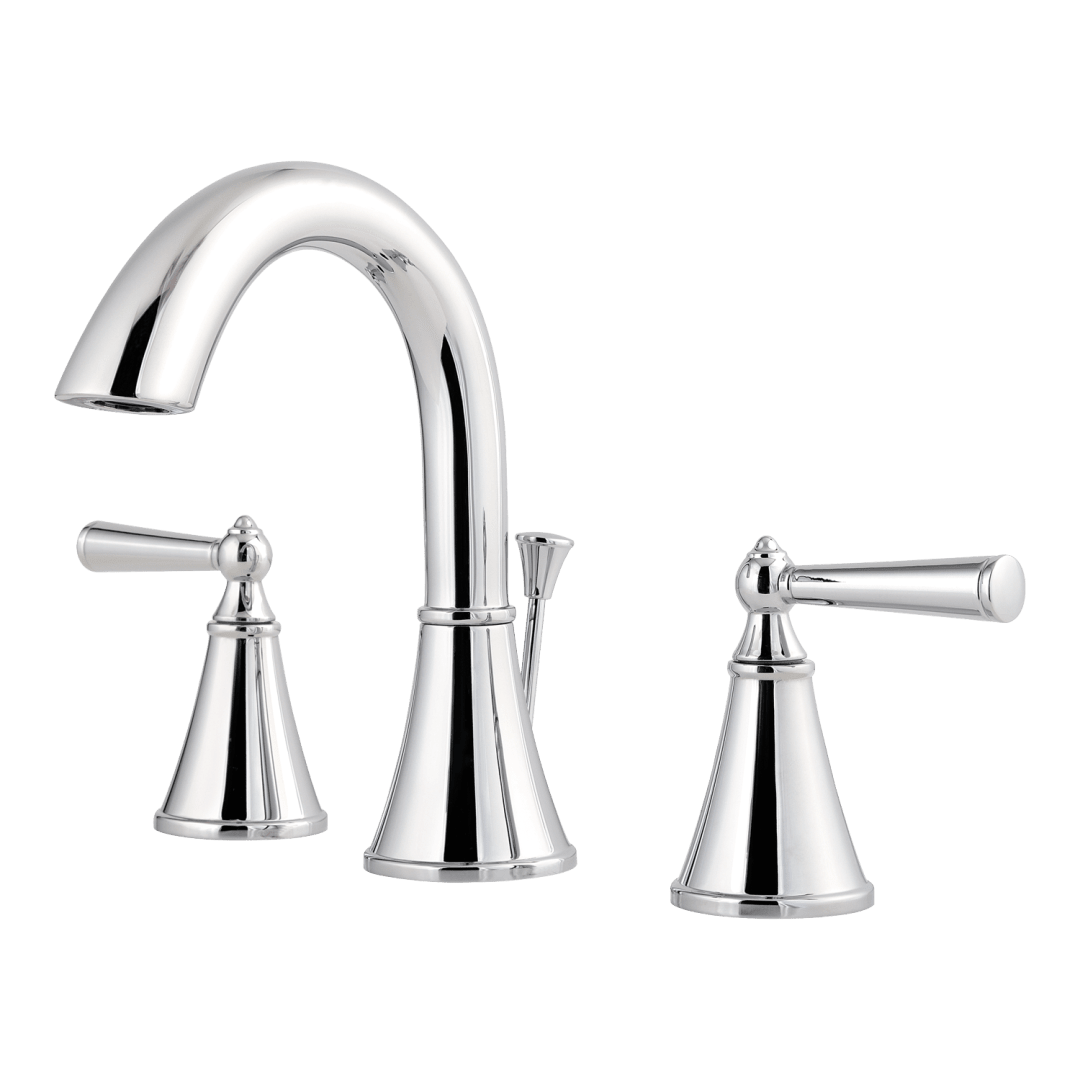 Saxton 2-Handle 8" Widespread Bathroom Faucet in Polished Chrome