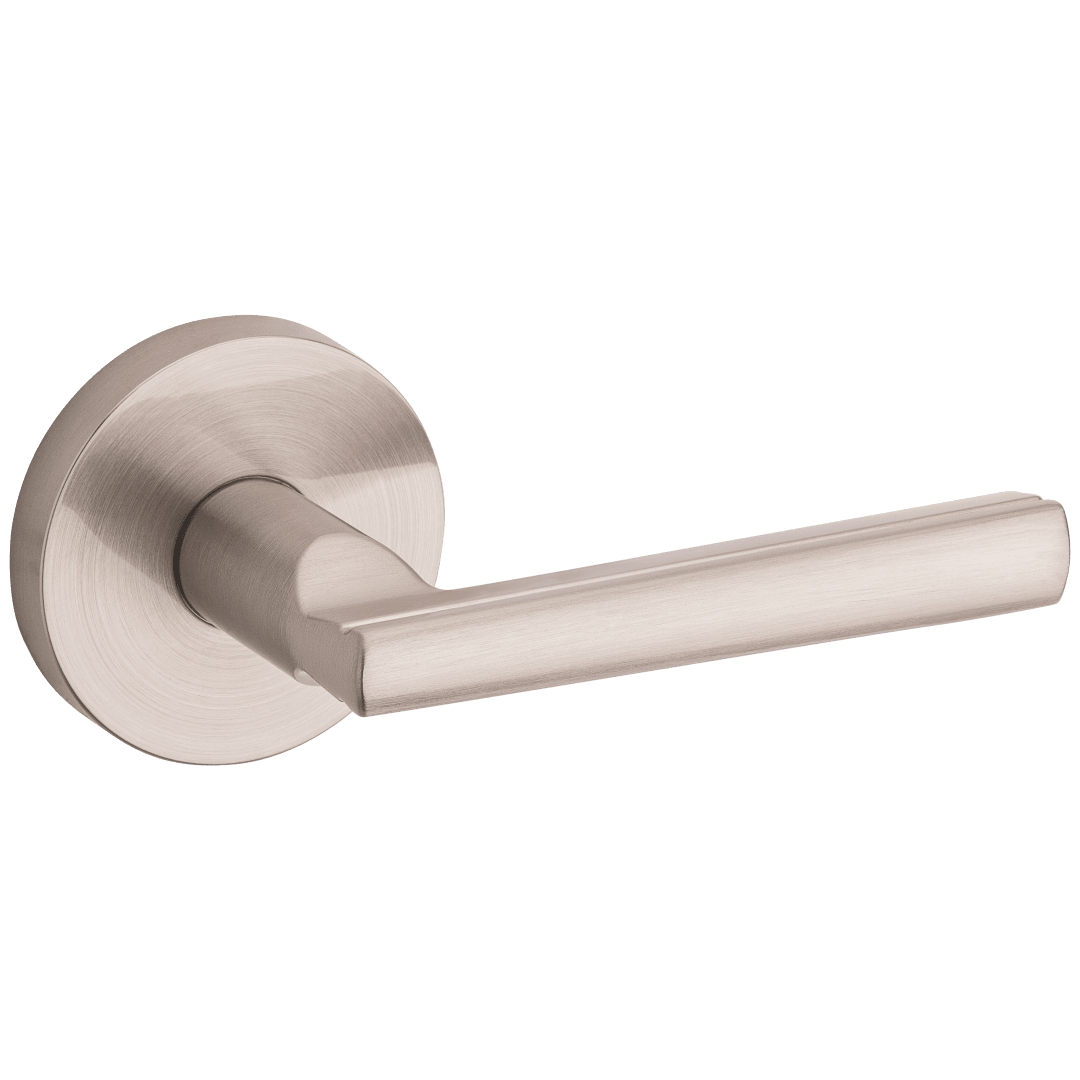 Montreal Round Hall/Closet Lever in Satin Nickel