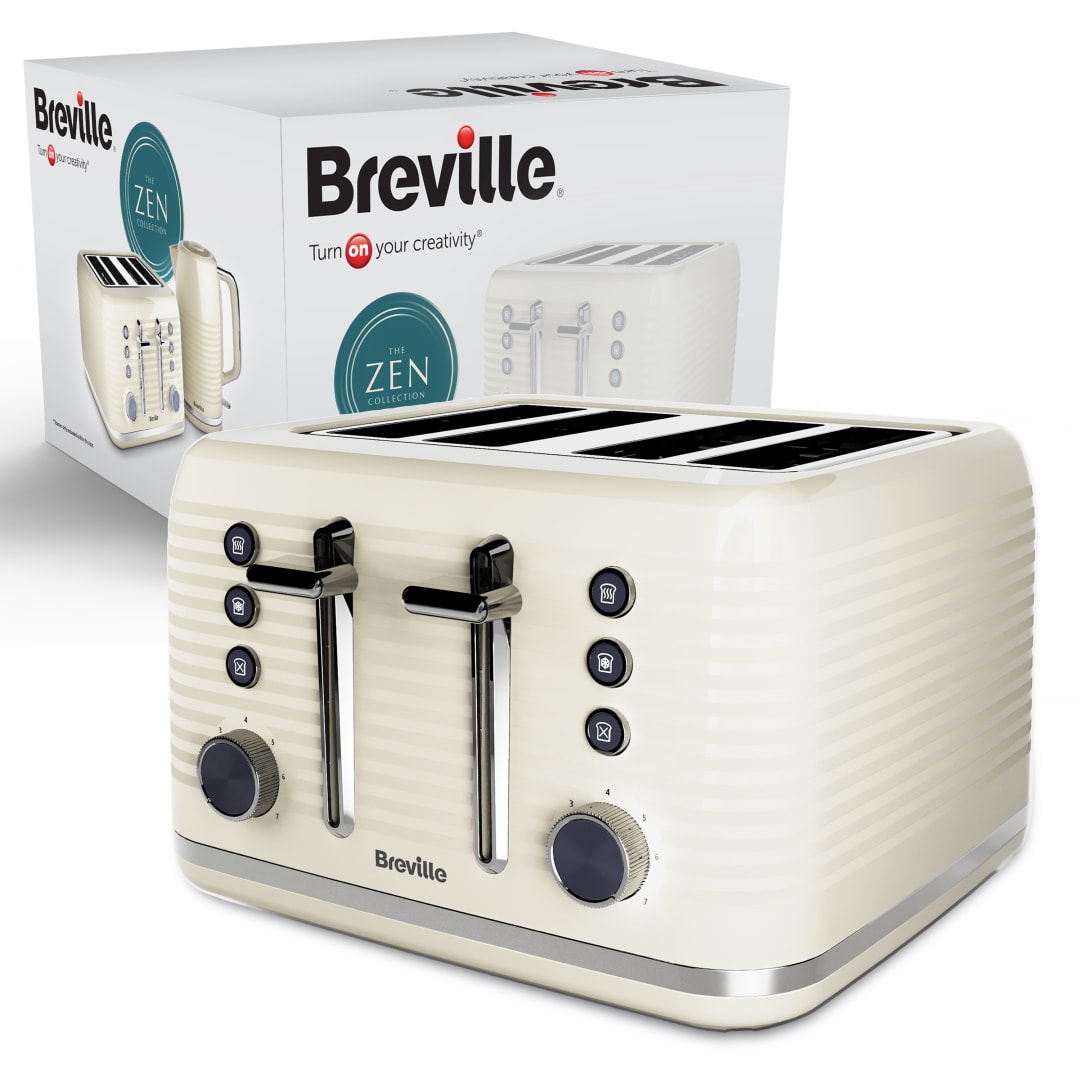 BREVILLE 4S PLASTIC TOASTER CREAM