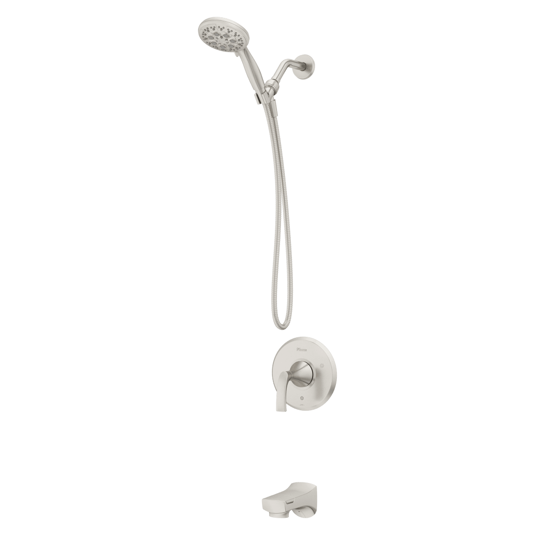 Karci Handheld Shower Faucet in Spot Defense Brushed Nickel
