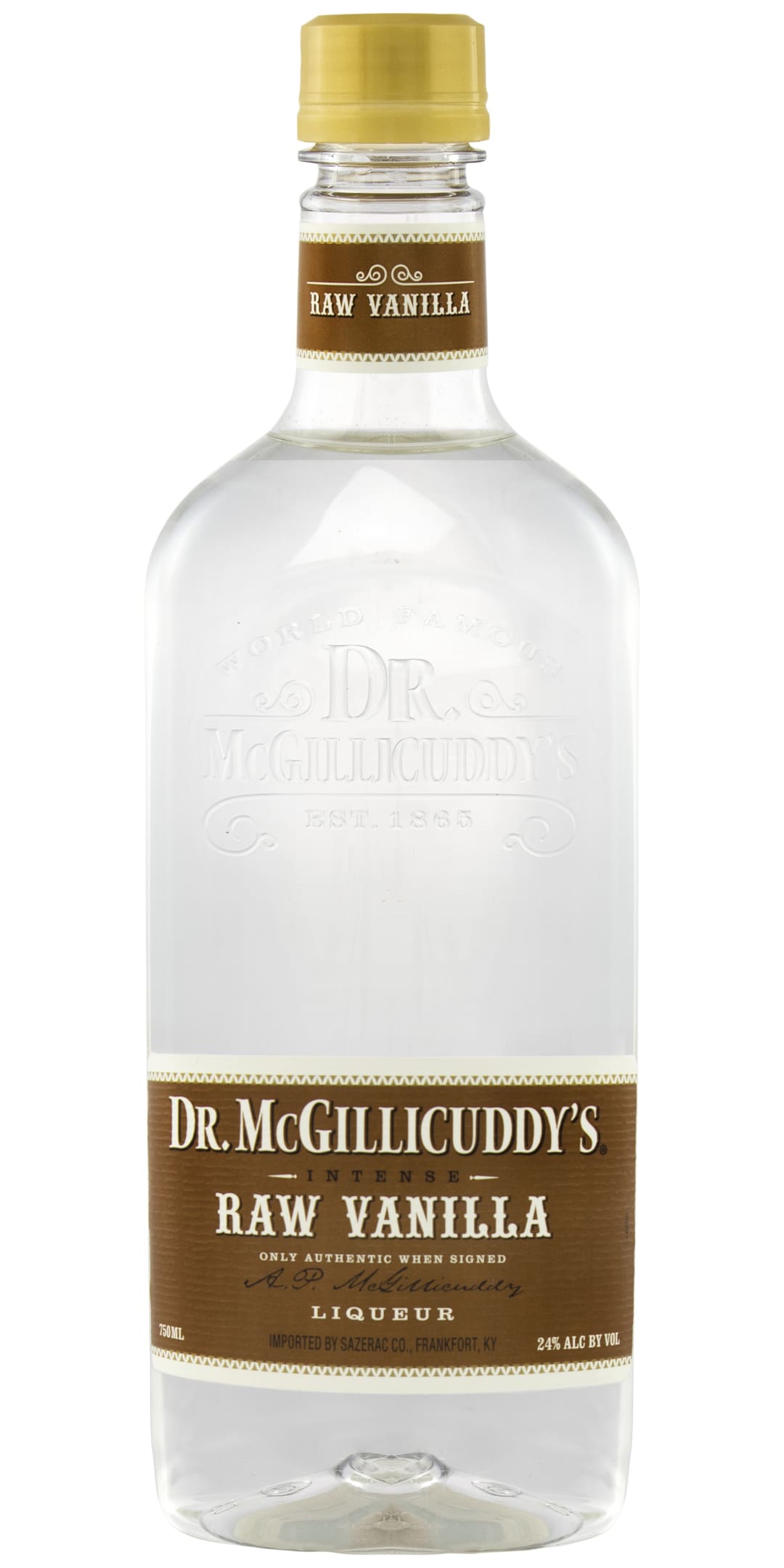 Dr. McGillicuddy's Raw Vanilla Liqueur 750ml Plastic Bottle 48 Proof