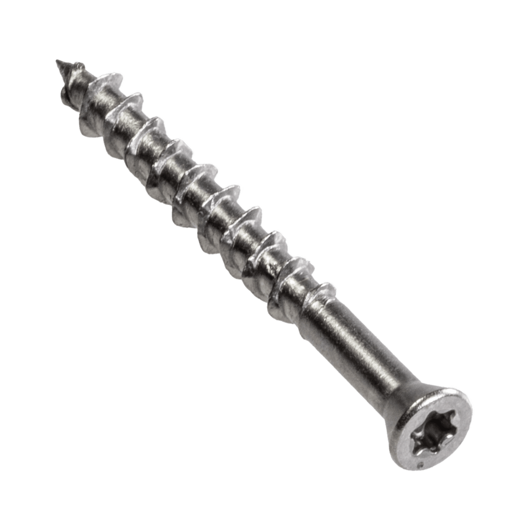 Simpson Strong-Tie T07162WPB Deck-Drive™ DWP WOOD SS Screw — #7 x 1-5/8 in. T-15, Trim Head, Type 316 (4000-Qty) (Pack of 64)