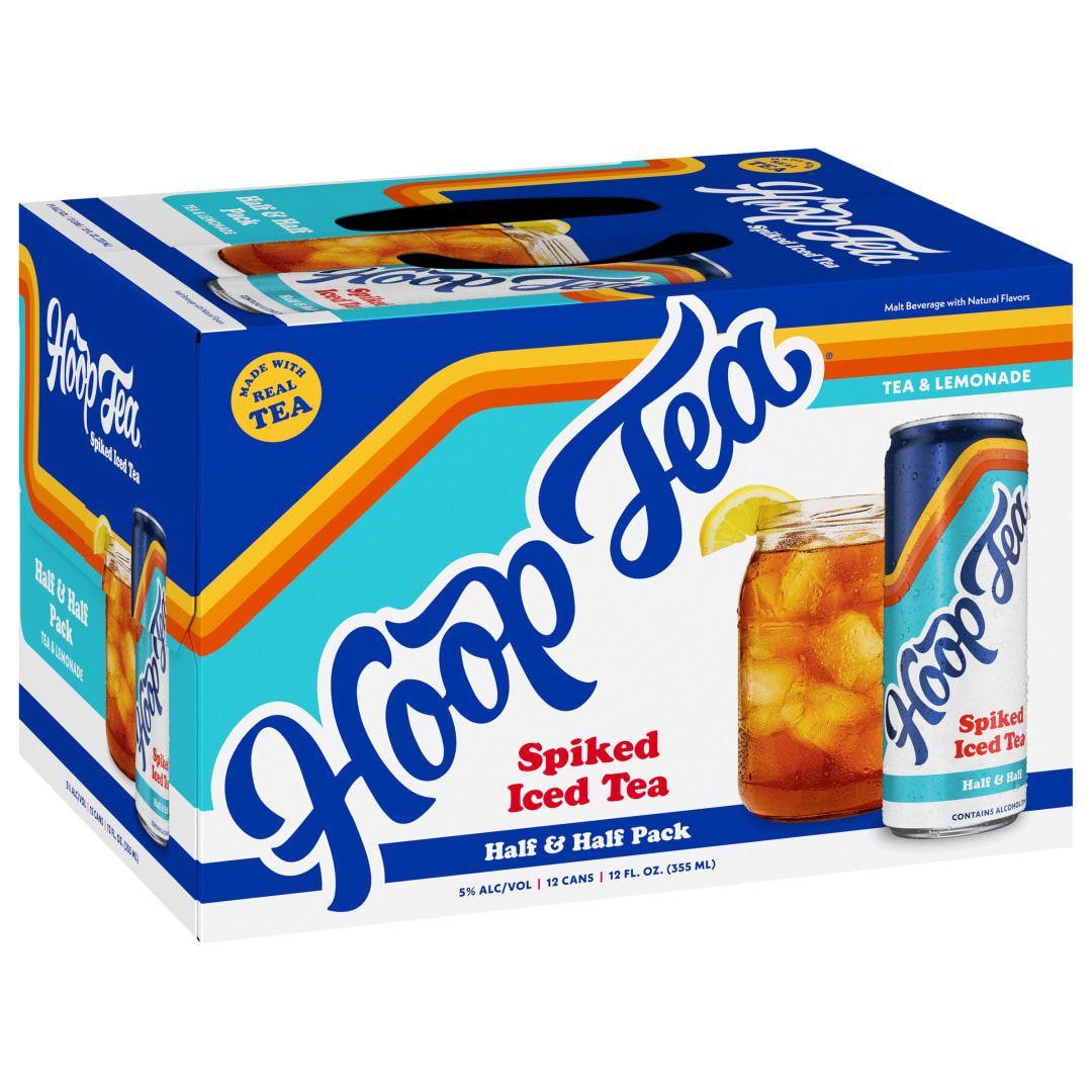 Hoop Tea Half and Half 12 Pack, 12 fl oz Cans
