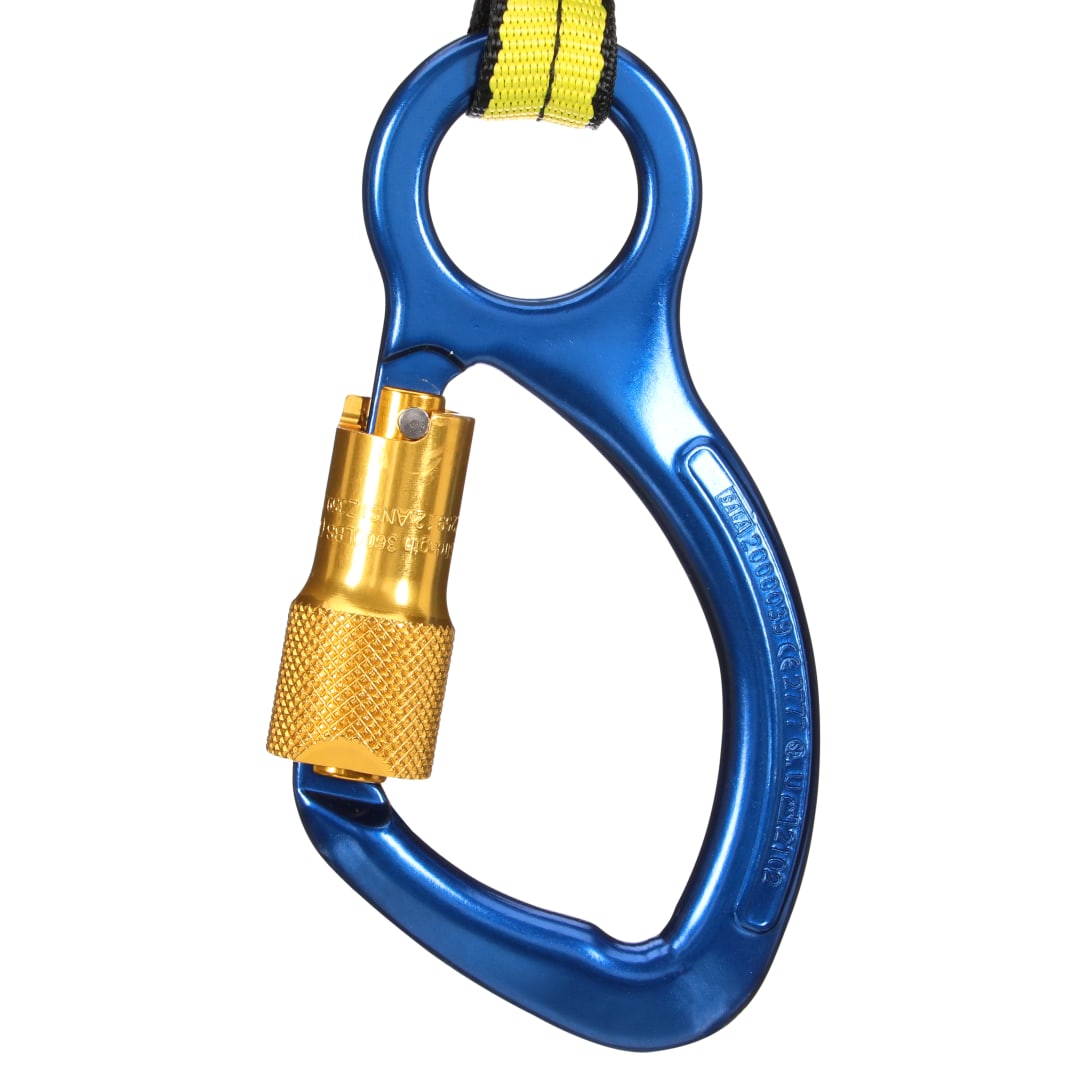 3M™ DBI-SALA® Selbstschließender Karabiner mit unverlierbarem Ösenstift, 19 mm Öffnung, Aluminium, blau, 2000023