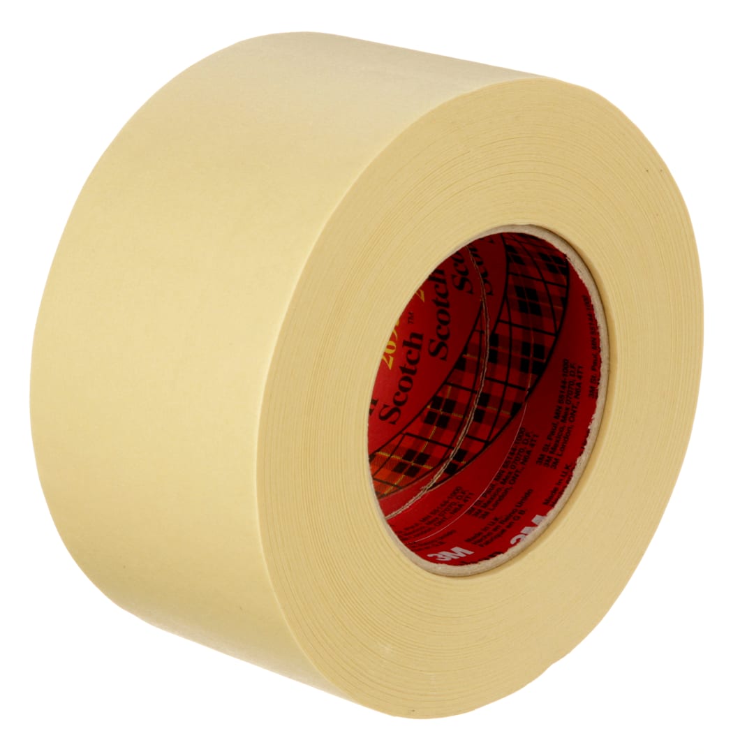 3M™ High Performance Masking Tape 2693, Tan, 72 mm x 55 m, 0.20 mm