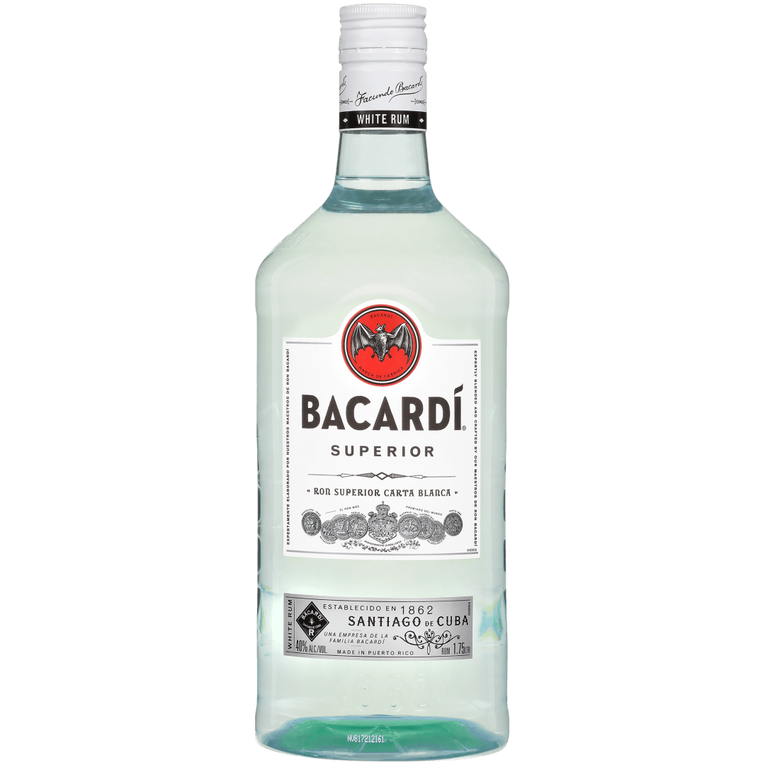 Bacardi Superior White Rum, Gluten Free 40% 1.75L