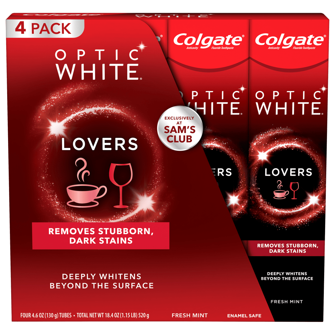 Colgate Optic White Lovers Fresh Mint 4oz 4pk