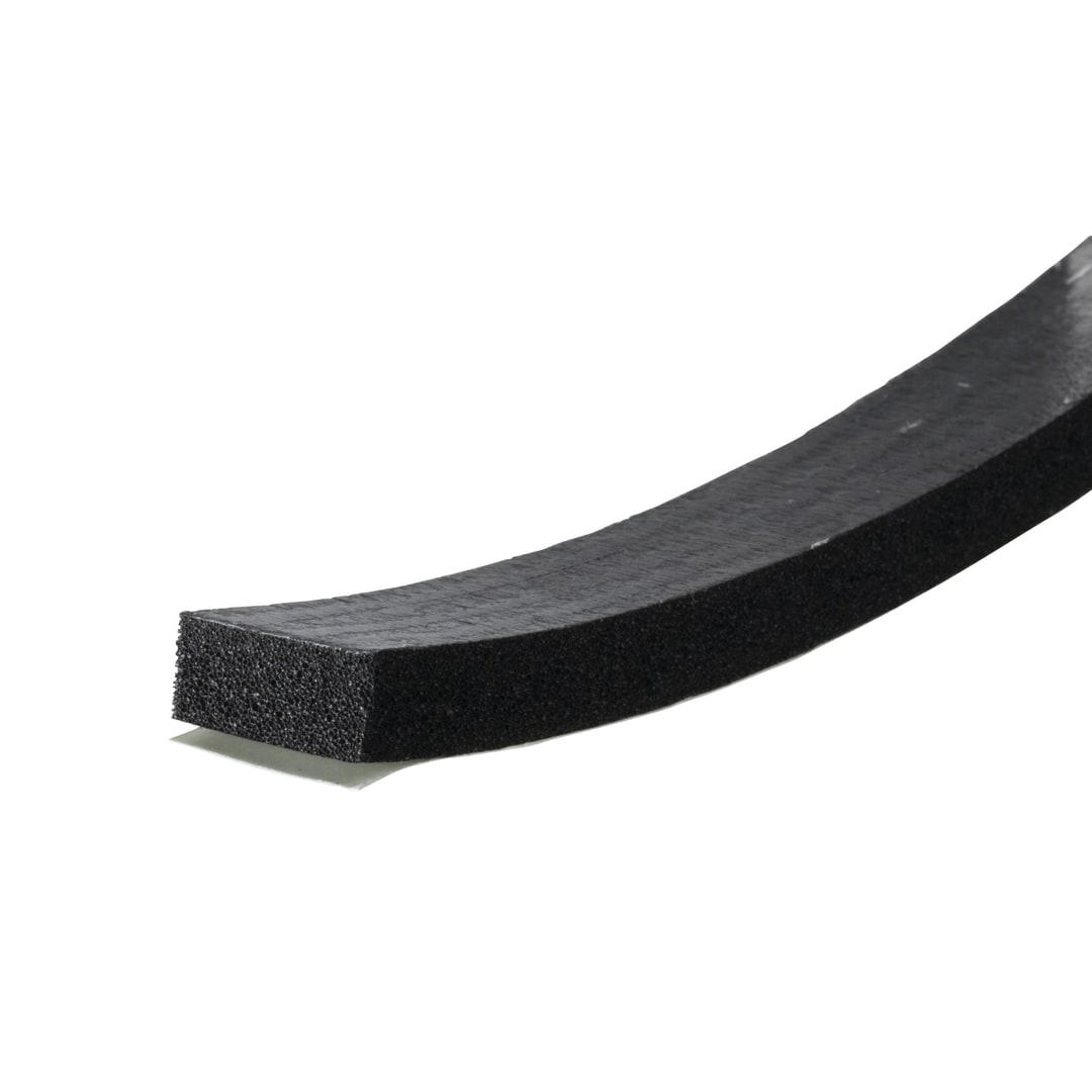 02633 - 3/8 in. x 3/4 in. x 20 ft. Black Sponge Window Seal for Large-Wide Gaps