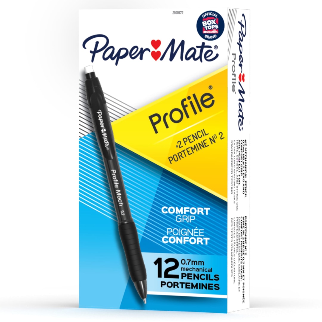 Paper Mate® Profile® Mech Mechanical Pencil Set, 0.7mm #2 Pencil Lead, Great for Home, School, Office Use, 12 Count