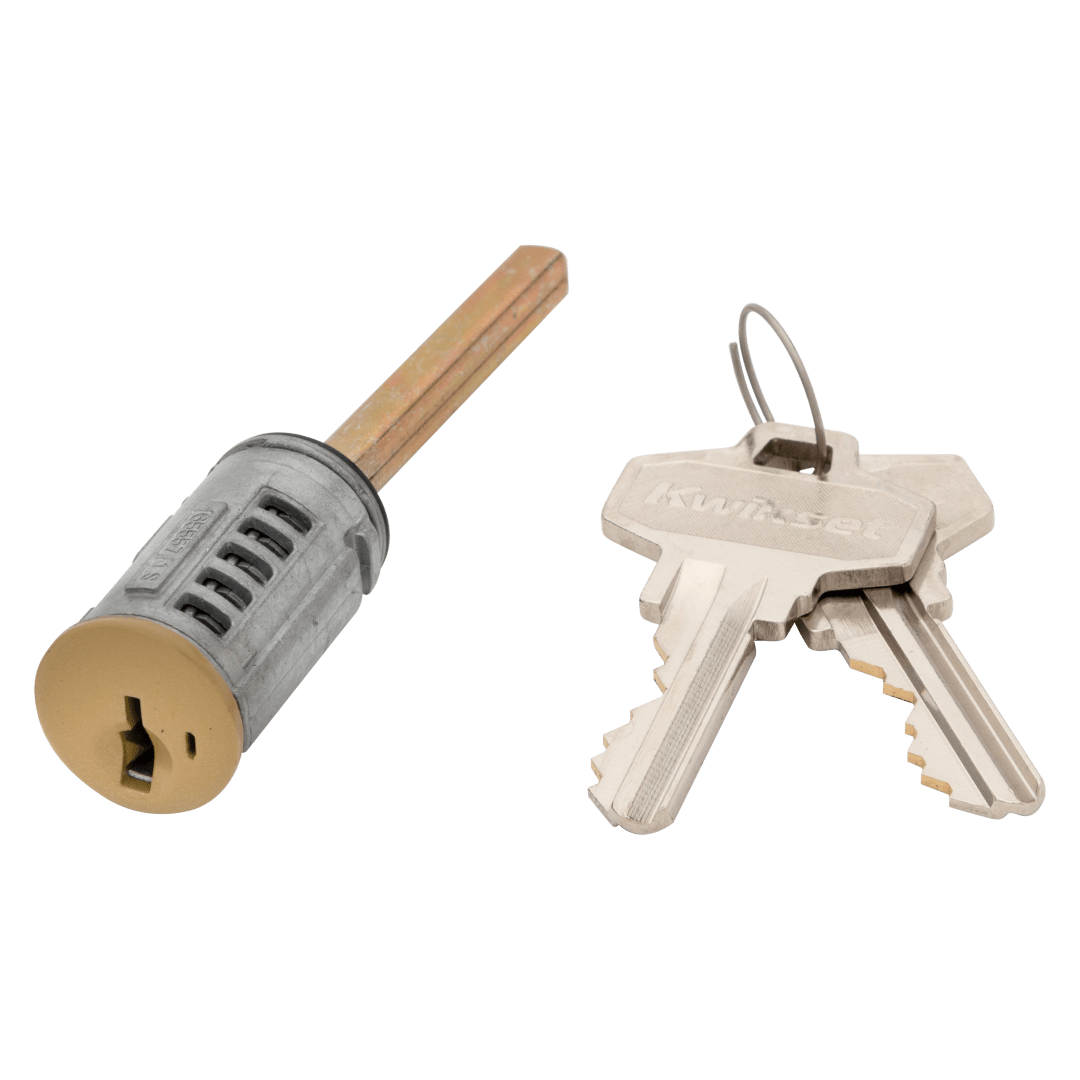 C-Keyway Single Cylinder for Polished Brass or Antique Brass Finish