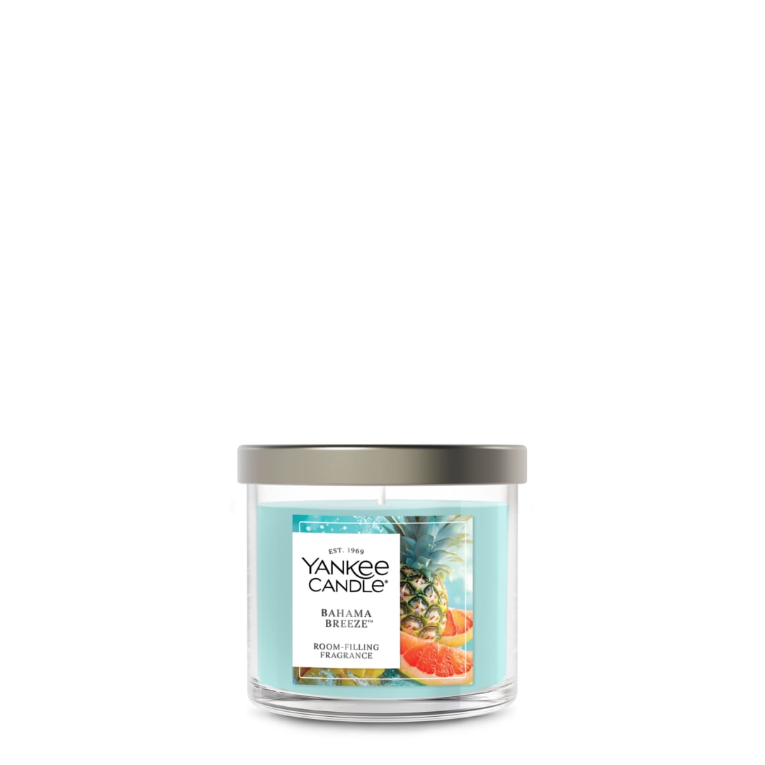 Yankee Candle® Small Tumbler Scented Candle with up to 40 Hour Burn Time, Premium Plant Wax Blend for Consistent Burn, 4.3 oz Tumbler Candle with Room Filling Fragrance, Bahama Breeze
