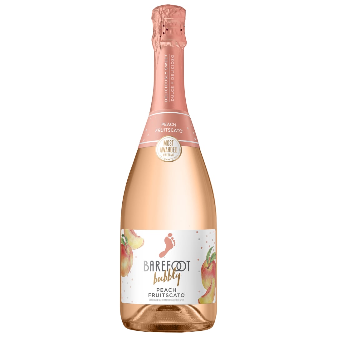 Barefoot Bubbly Peach Fruitscato Sweet Sparkling Wine 750ml
