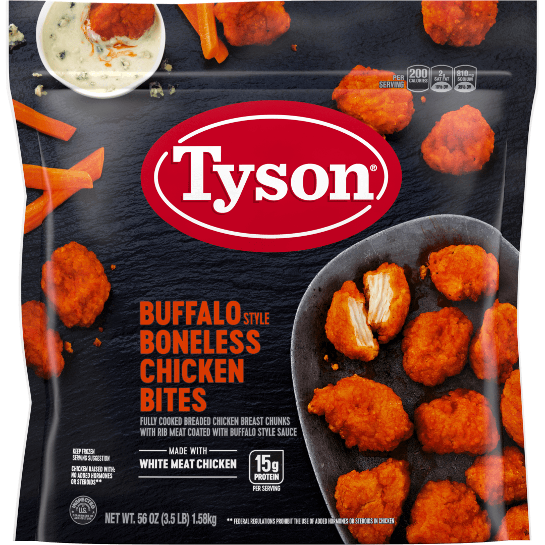 Tyson Any'tizers Frozen Buffalo Style Boneless Chicken Bites, 11 oz