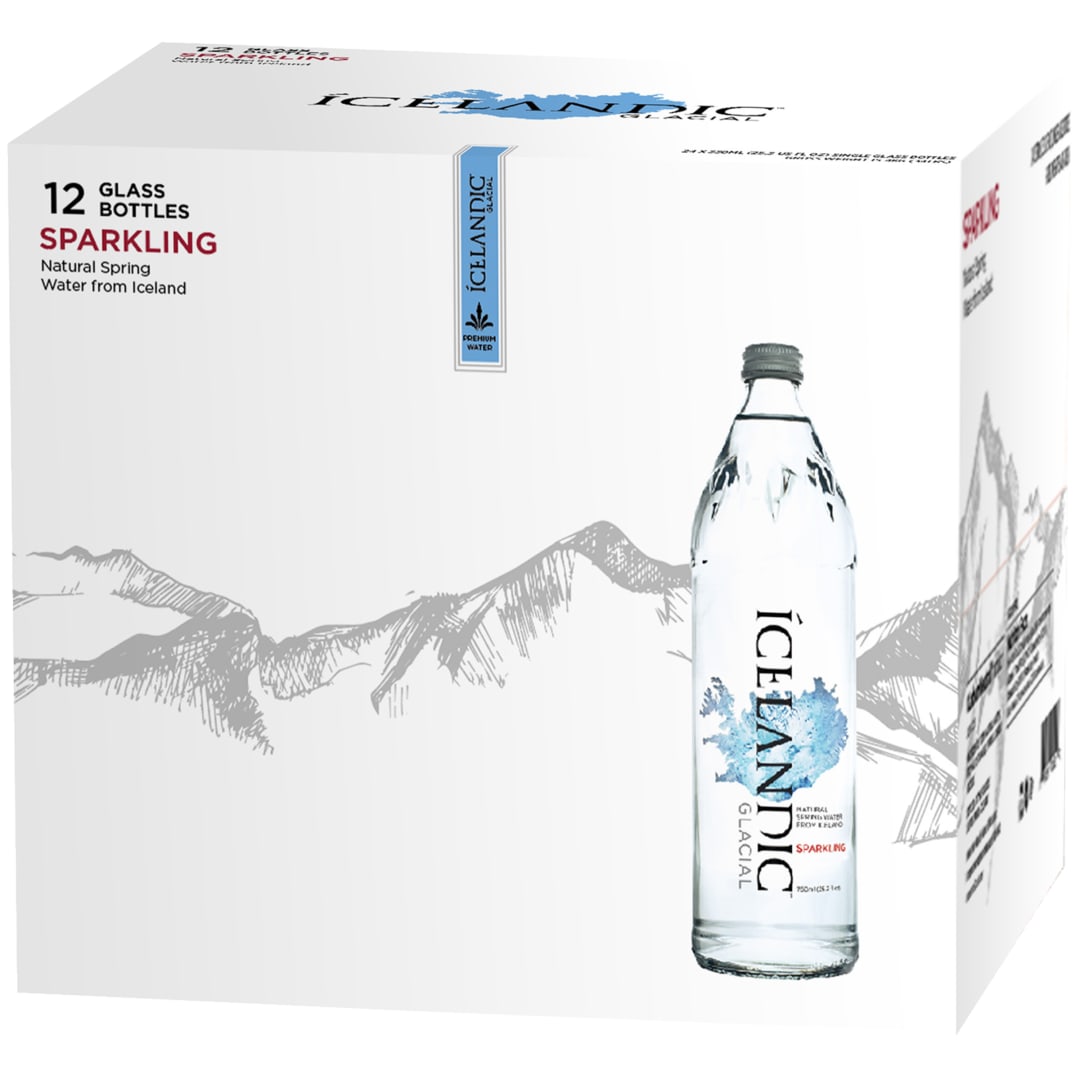 Ícelandic™ Glacial Sparkling Spring Water, 12 Pack 25.3 fl. oz. Bottles