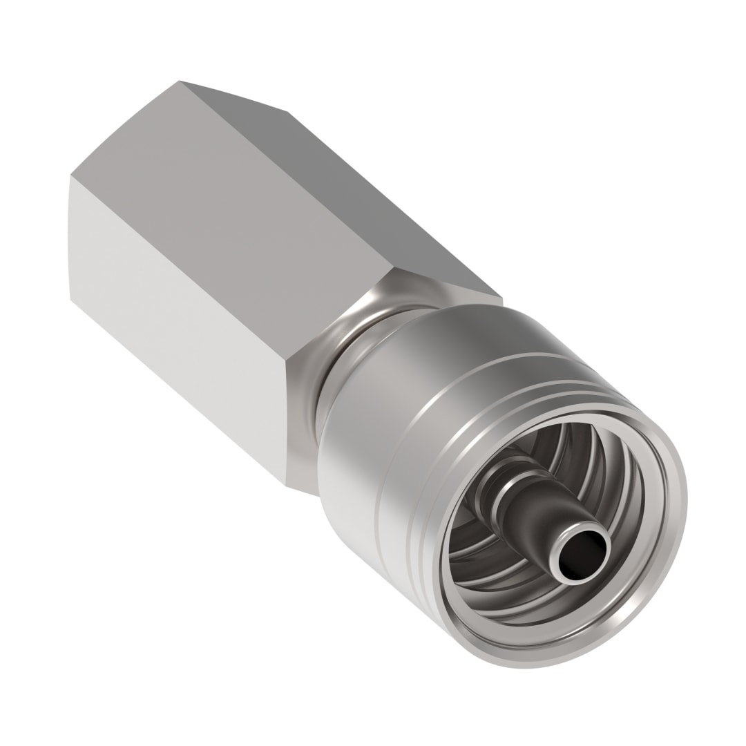 1/4" X 2" FEM CRIMP FITTING