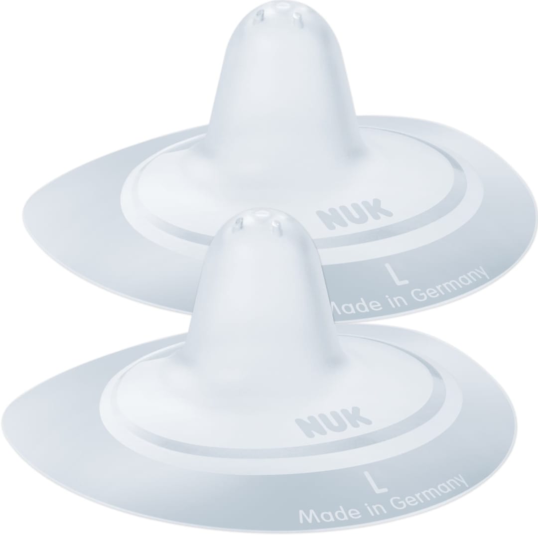 NUK® Silicone Nipple Shields with Storage Box | Large (24mm Nipple Width) | 2 Count