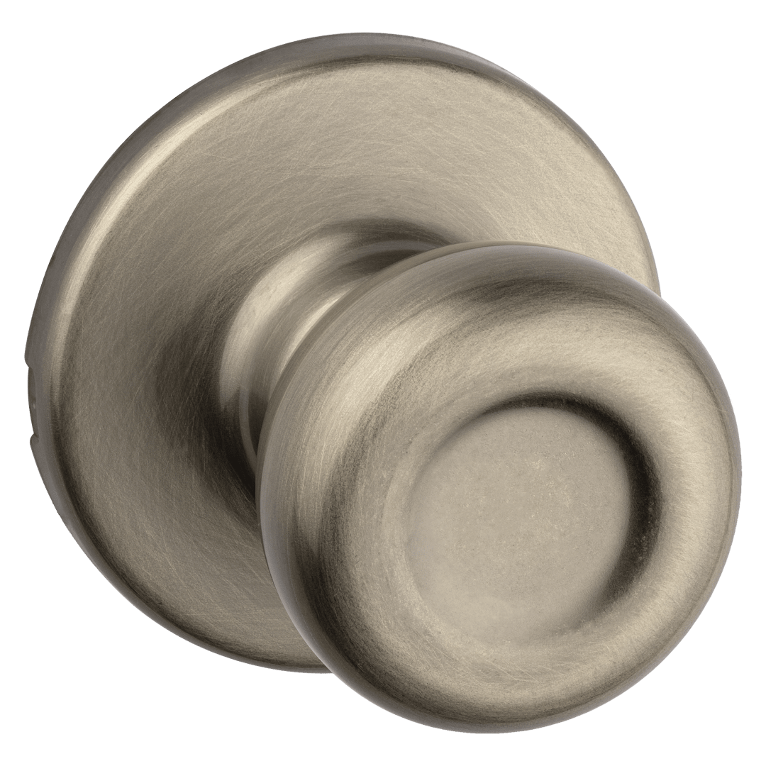 Tylo Hall/Closet Knob in Antique Brass