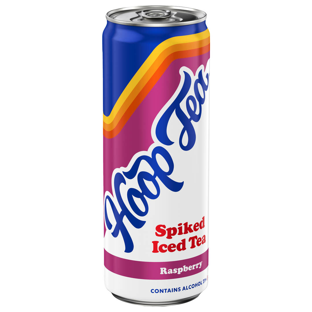 Hoop Tea Raspberry 12 oz Single CAN Sleek 5ABV