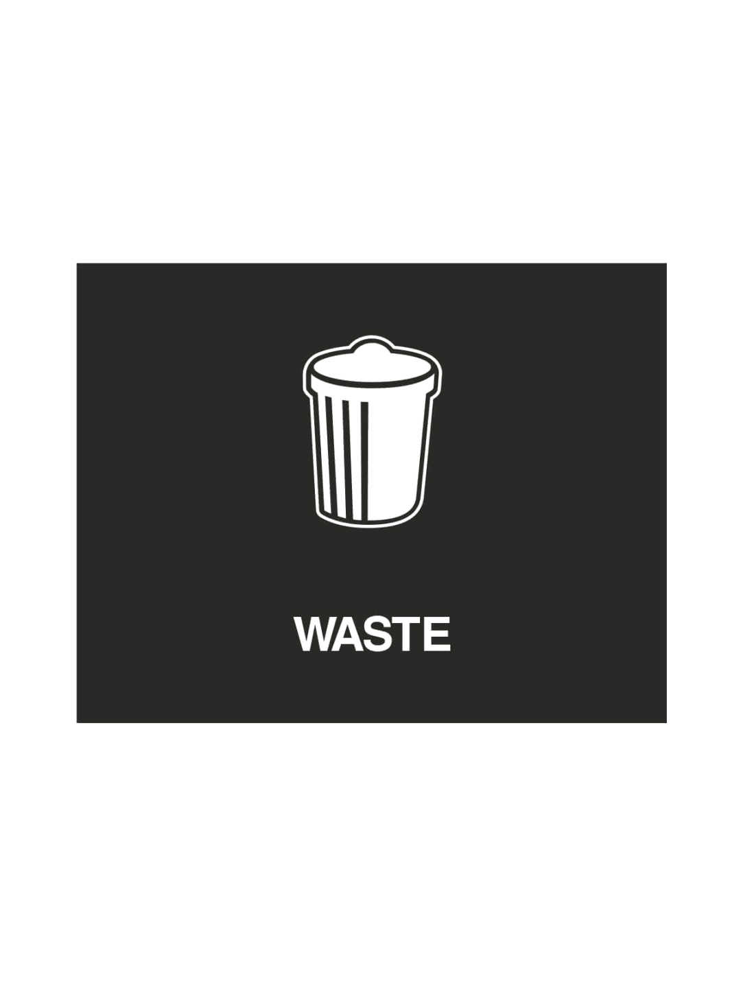  VISION - Sign - Waste - Black