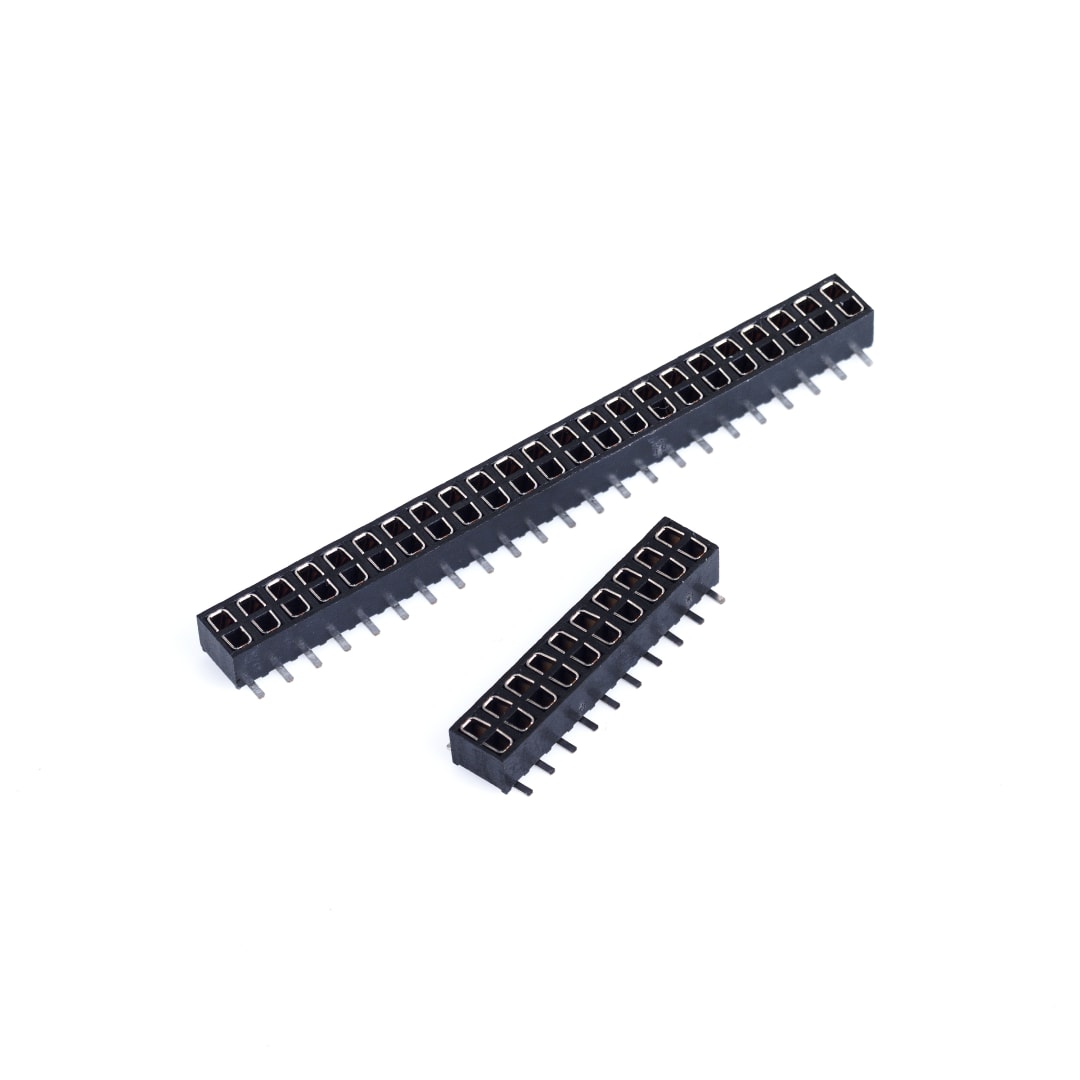 3M™ 153208-2020RB-WB, Buchsenleiste, 180° gerade, 8-polig, zweireihig, 1532 Serie, 2,00 mm, 0,76 µm Au, schwarz