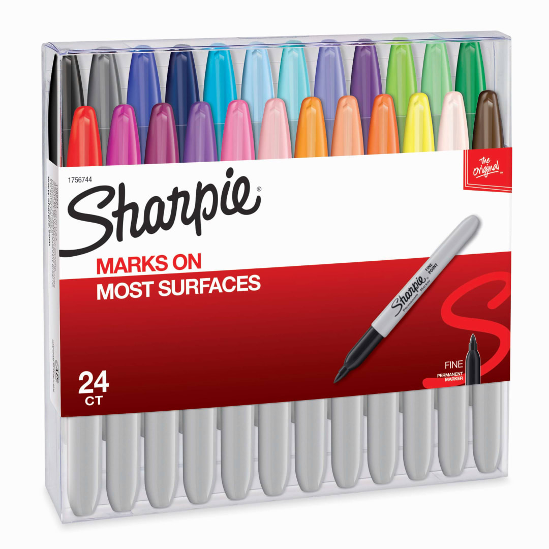 SHARPIE 24CT FINE ASSORTED BOX
