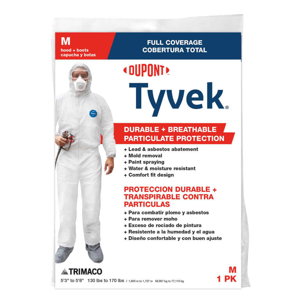 Tyvek® Coveralls with Hood & Boot, Medium