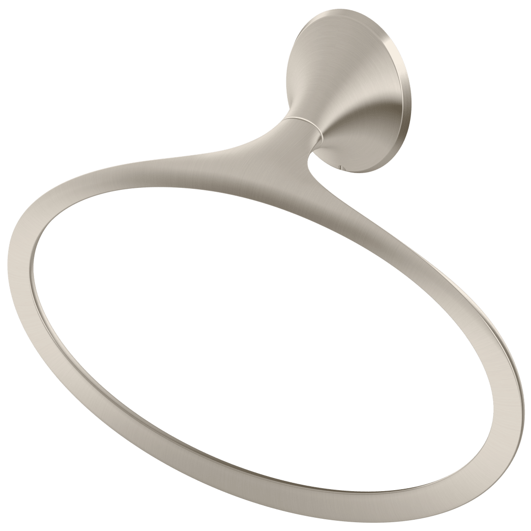 Rhen Towel Ring in Brushed Nickel