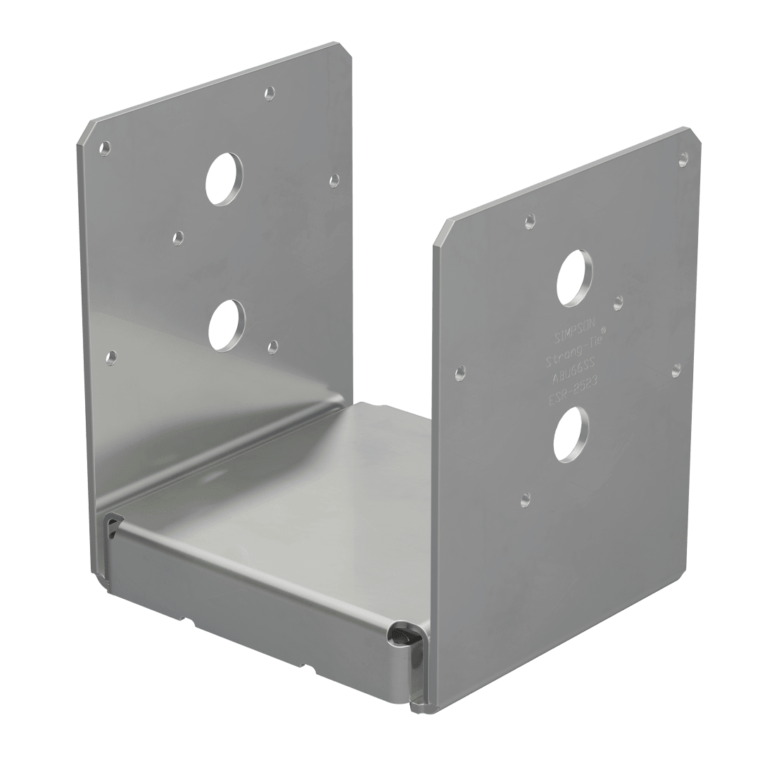 Simpson Strong-Tie ABU66SS ABU Stainless-Steel Adjustable Post Base for 6x6