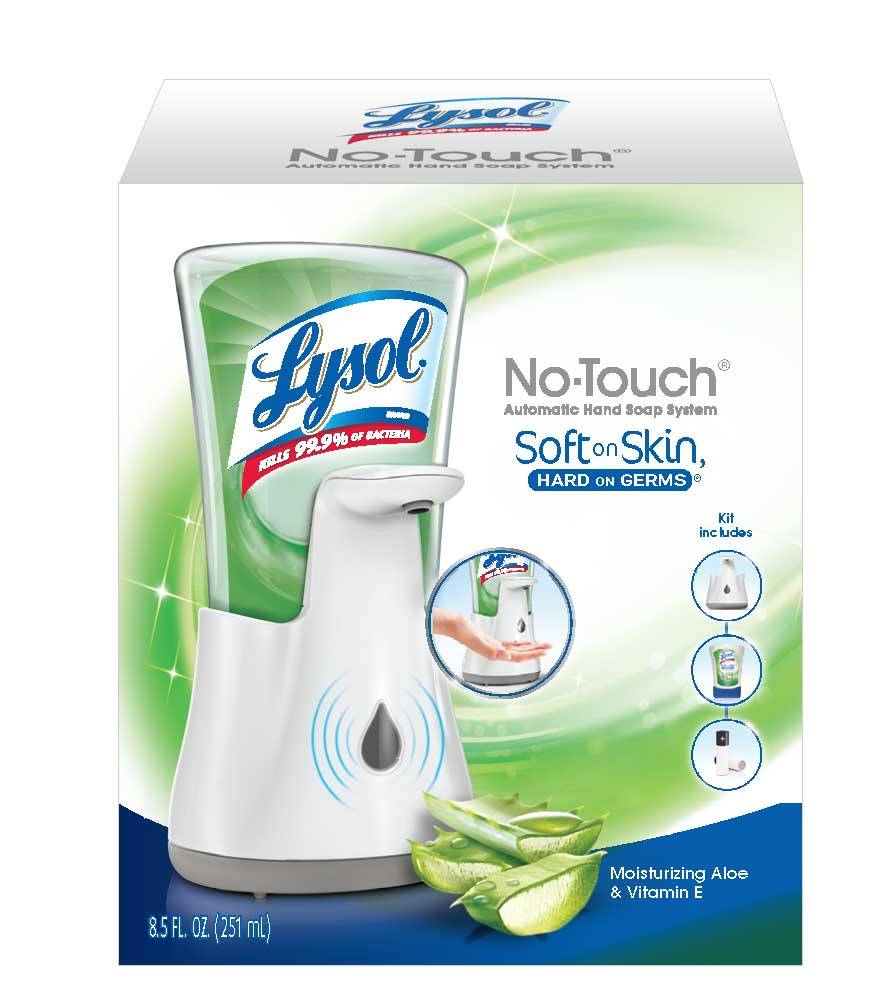 LYSOL® No-Touch Hand Soap - Starter Kit Moisturizing Aloe & Vitamin E 4/1 ct.