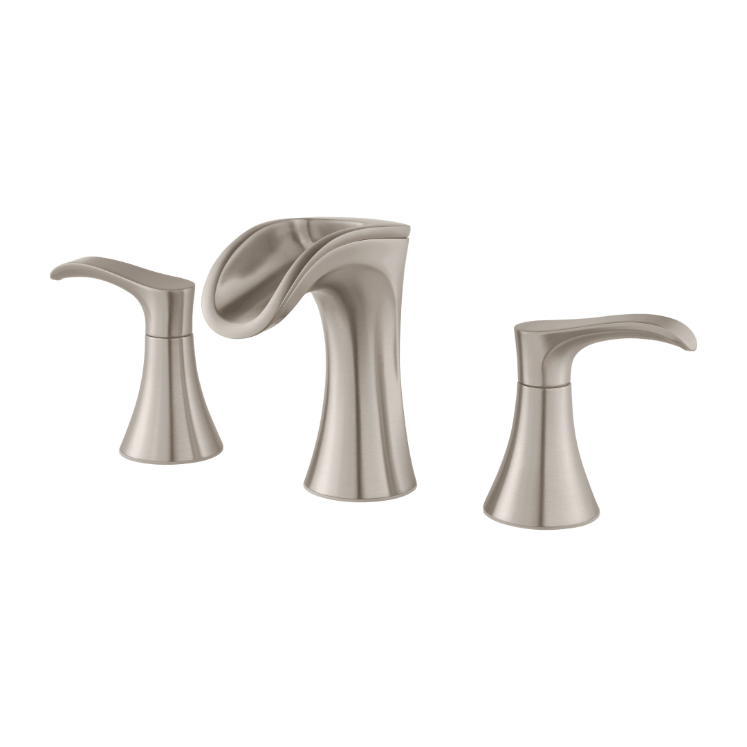 Brea 2-Handle 8" Widespread Bathroom Faucet in Brushed Nickel