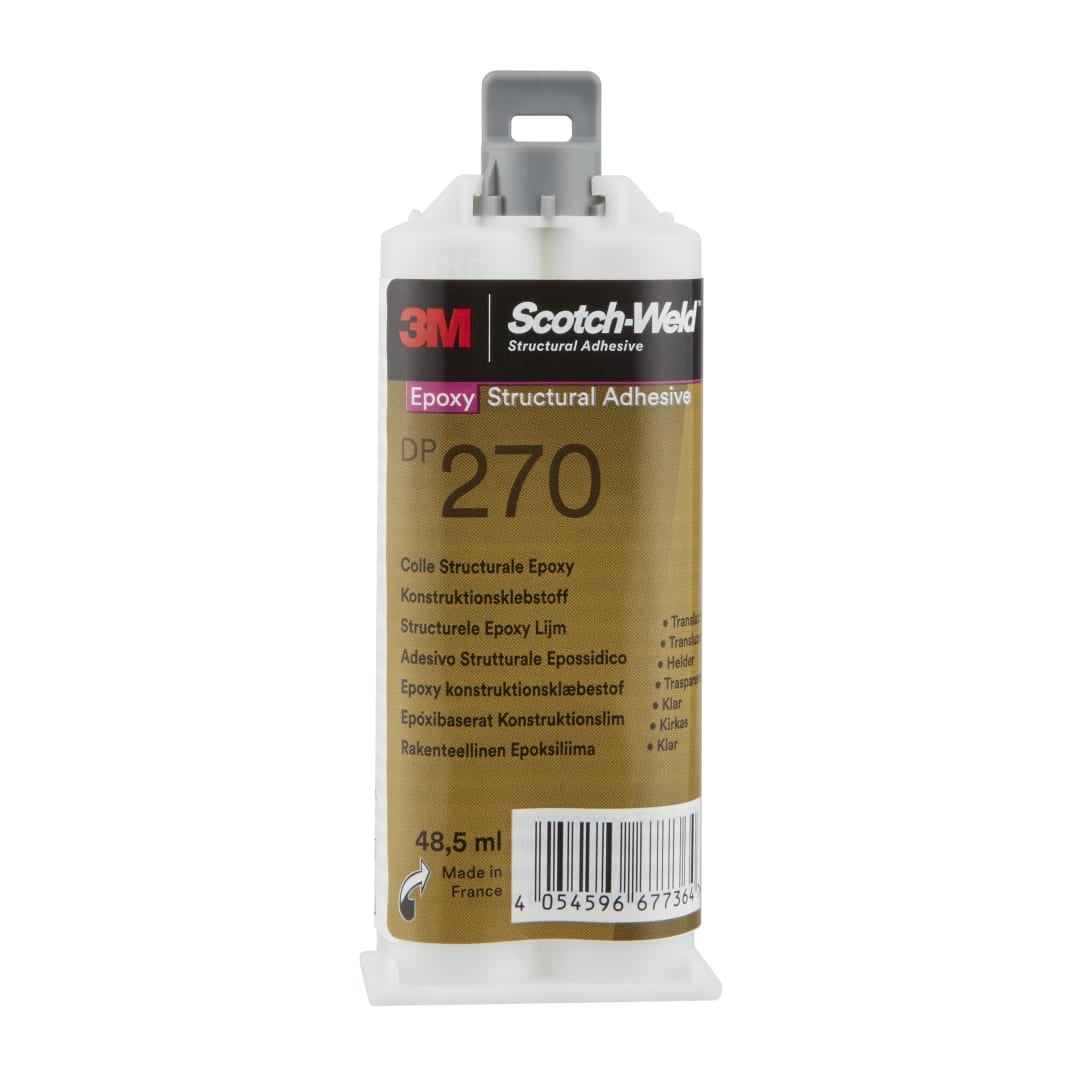 3M™ Scotch-Weld™ 2-Komponenten-Konstruktionsklebstoff auf Epoxidharzbasis DP270, Transparent, 48.5 ml