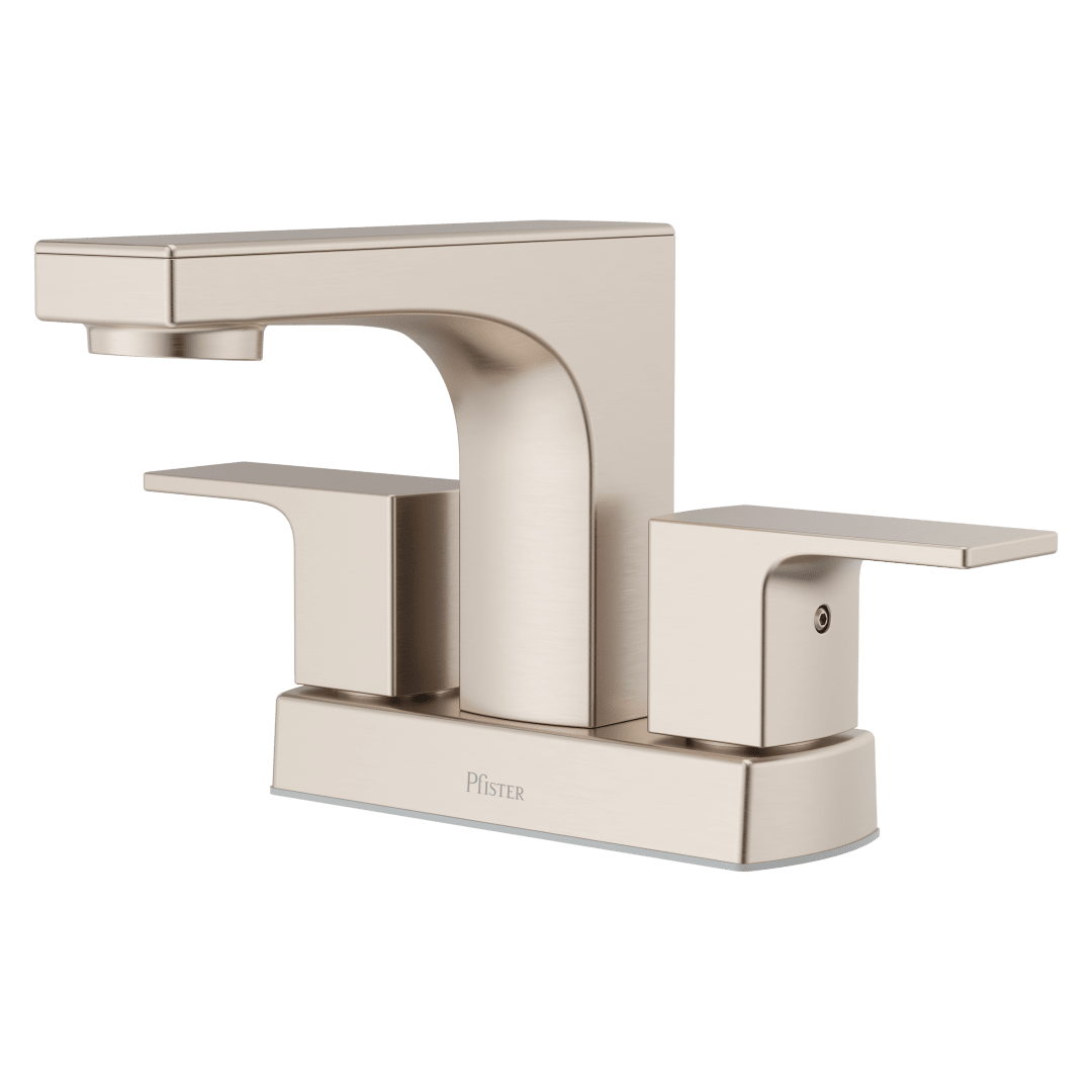Pfirst Modern 4 in. Centerset Faucet in Brushed Nickel