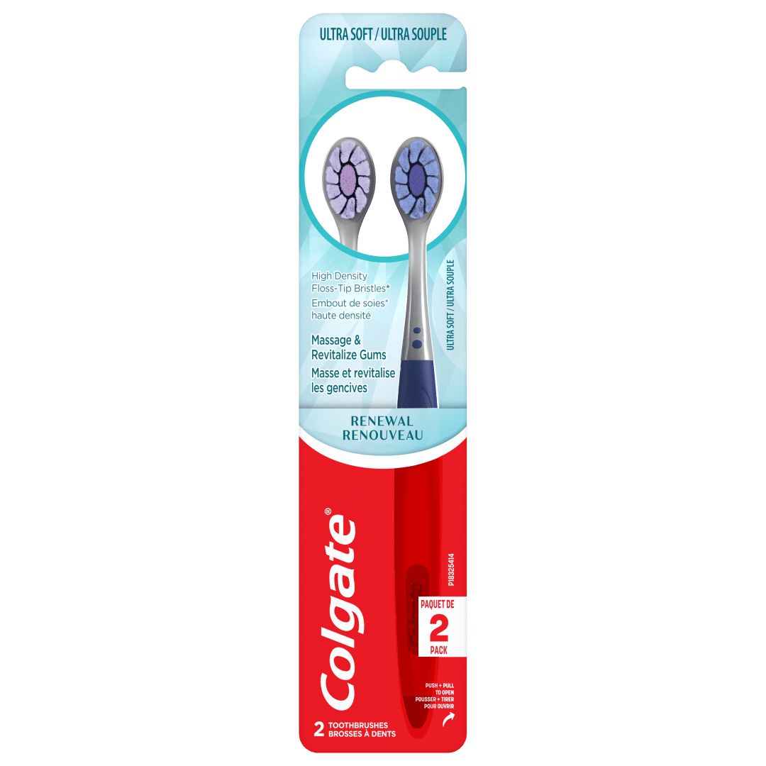 Brosse à dents manuelle Colgate Renewal - paquet de 2