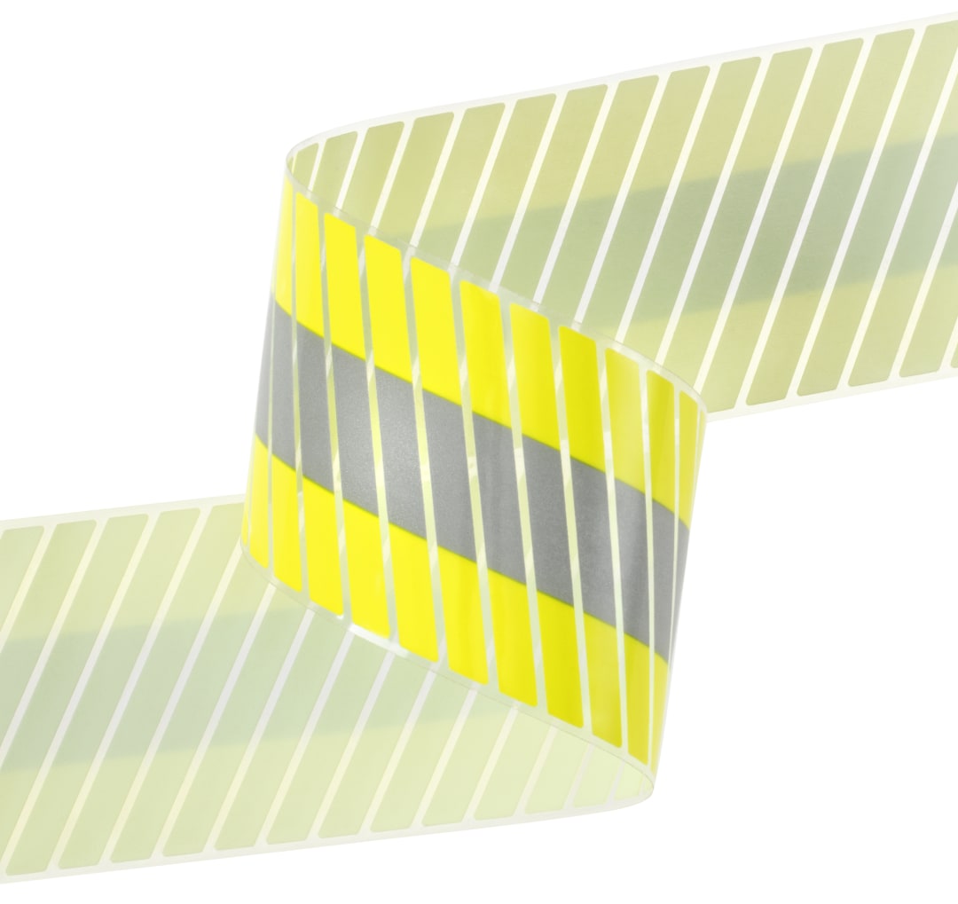 3M™ Scotchlite™ Parçalı Reflektif Transfer Filmi 5637, Sarı - Gümüş - Sarı - 50,8 mm x 100 m