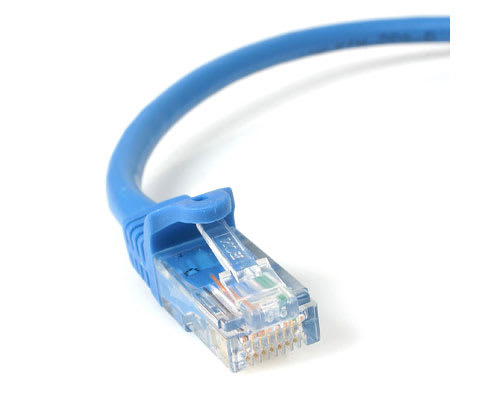 8 ft Blue Snagless Cat5e UTP Patch Cable
