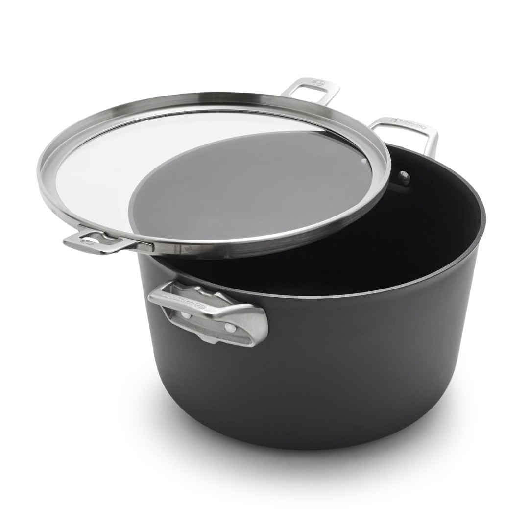 Calphalon® Premier™ Space-Saving Hard-Anodized Nonstick 12-Quart Stock Pot with Lid