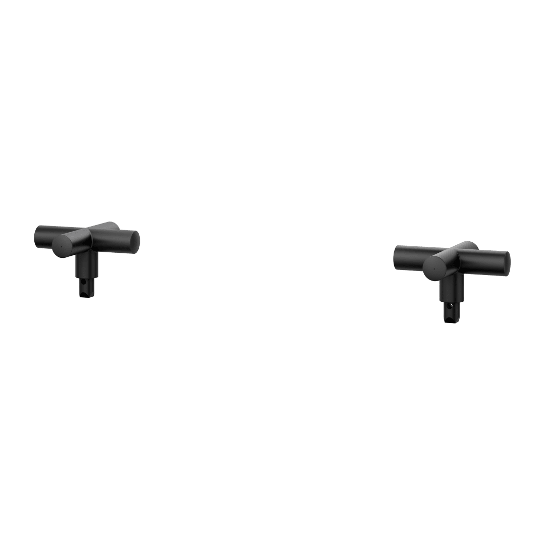 Tenet 2-Handle Cross handle Kit in Matte Black